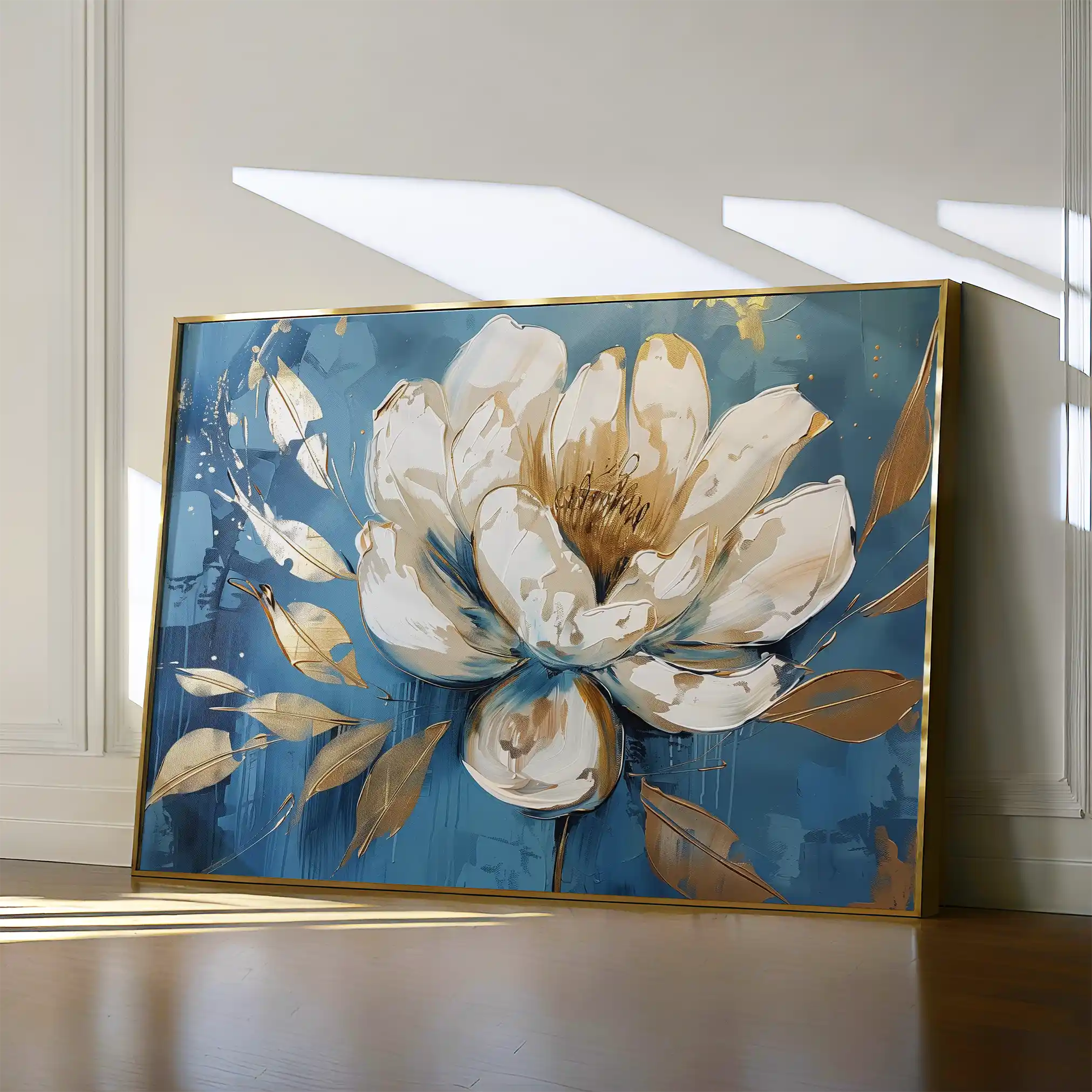Floral 259 Canvas Art 60 x 40 cm / Black