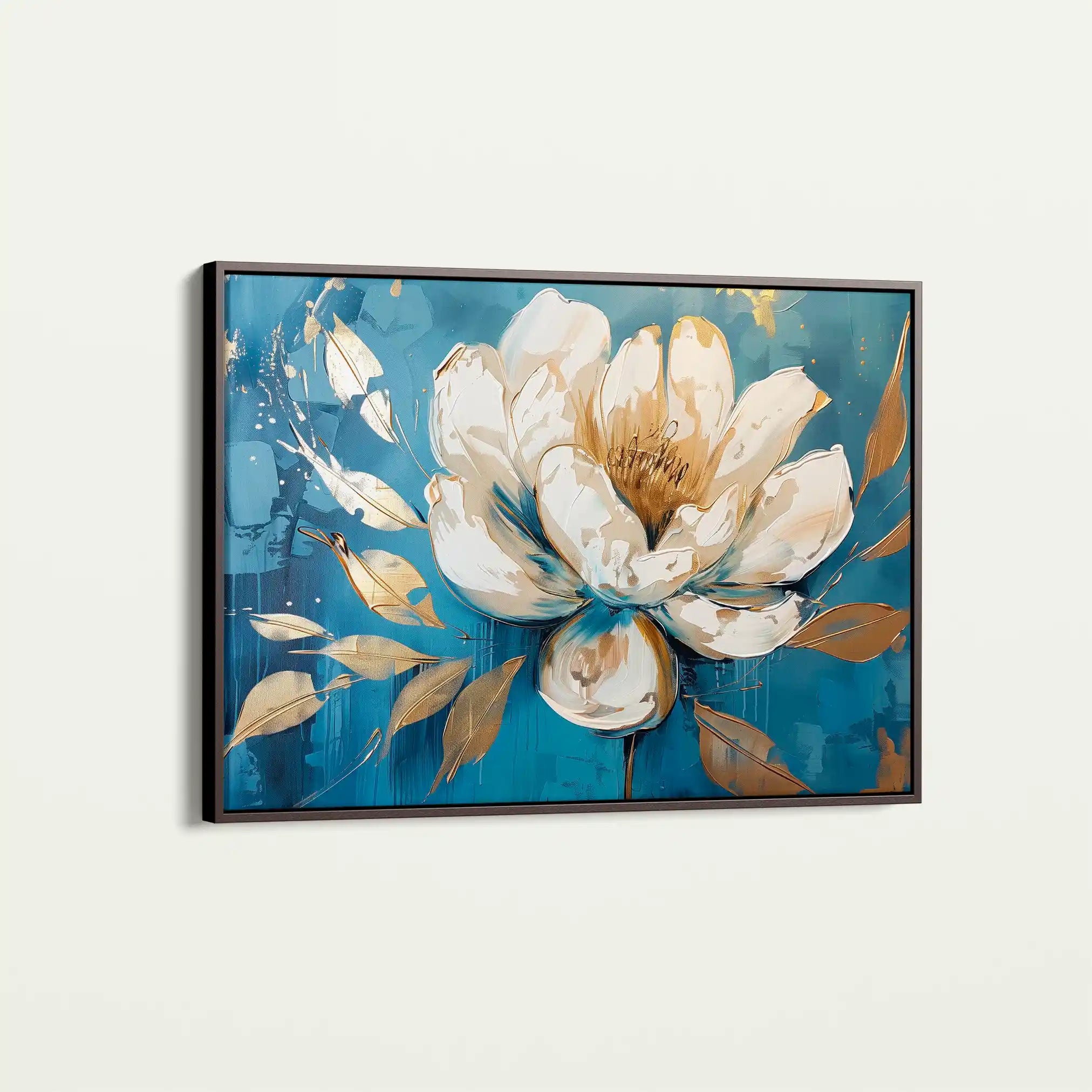 Floral 259 Canvas Art 60 x 40 cm / Black