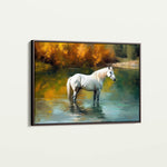 Horses 259 Canvas Art 18" x 24" / 45 x 60 cm / Black