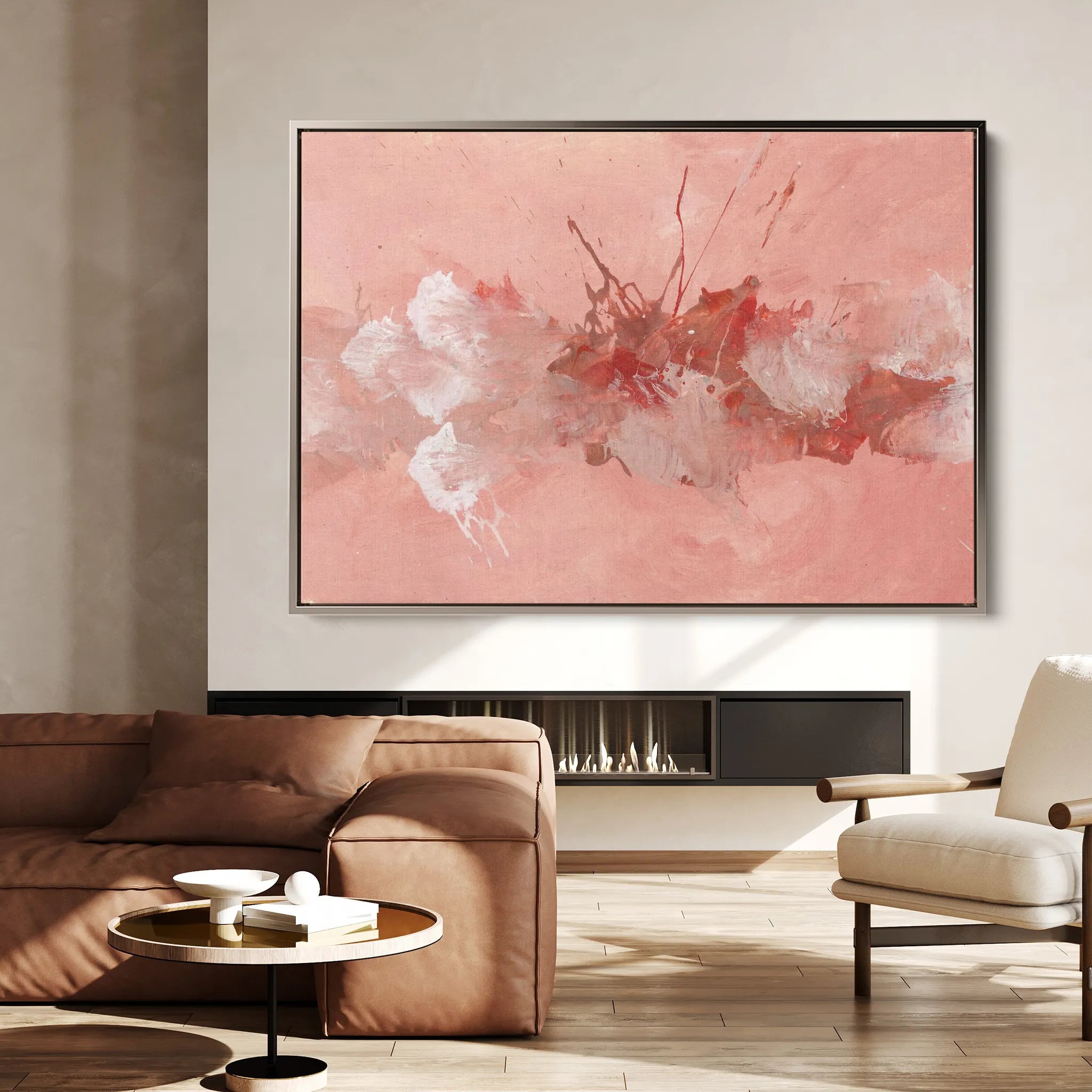 Abstract 260 Canvas Art 18" x 24" / 45 x 60 cm / Black
