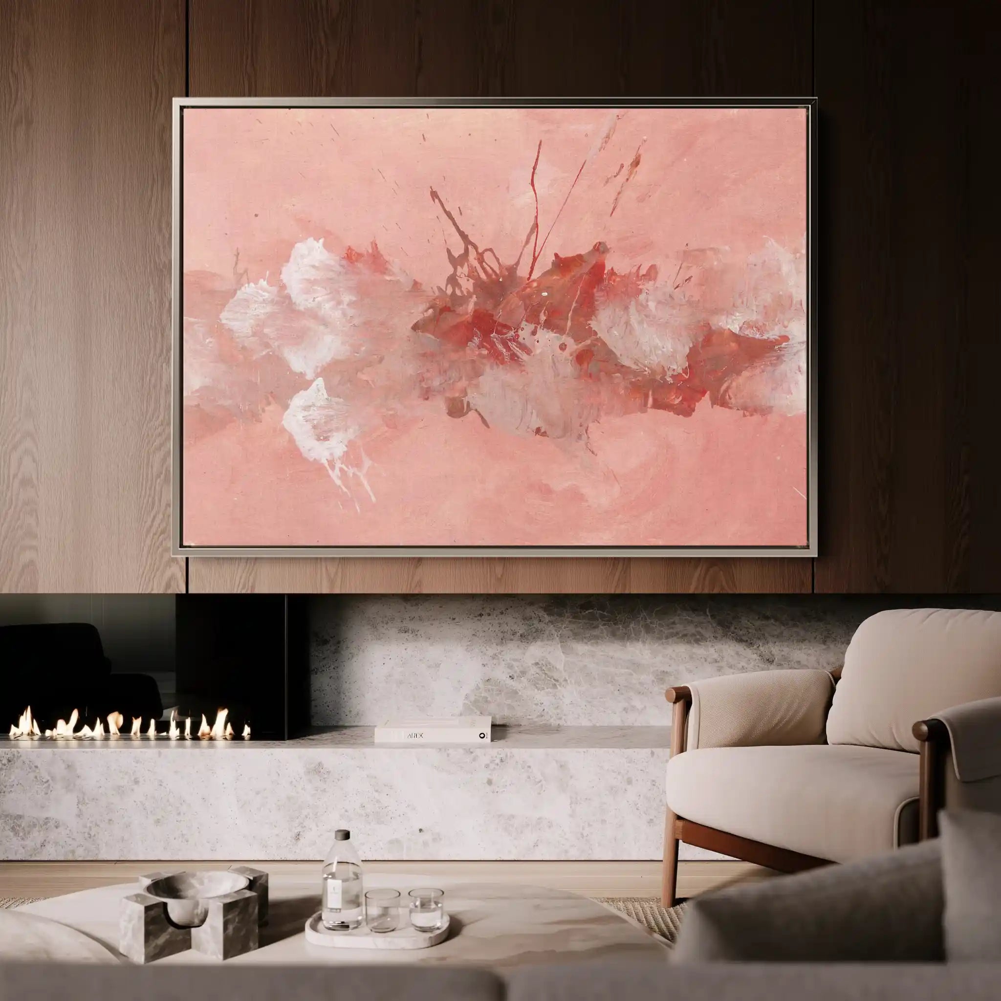 Abstract 260 Canvas Art 60 x 40 cm / Black