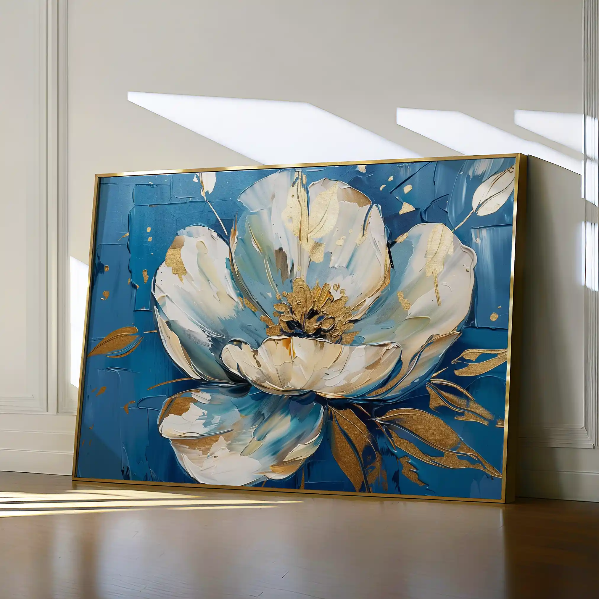 Floral 260 Canvas Art 60 x 40 cm / Black