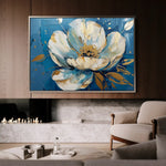 Floral 260 Canvas Art 60 x 40 cm / Black