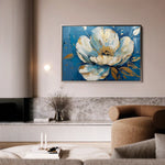 Floral 260 Canvas Art 60 x 40 cm / Black