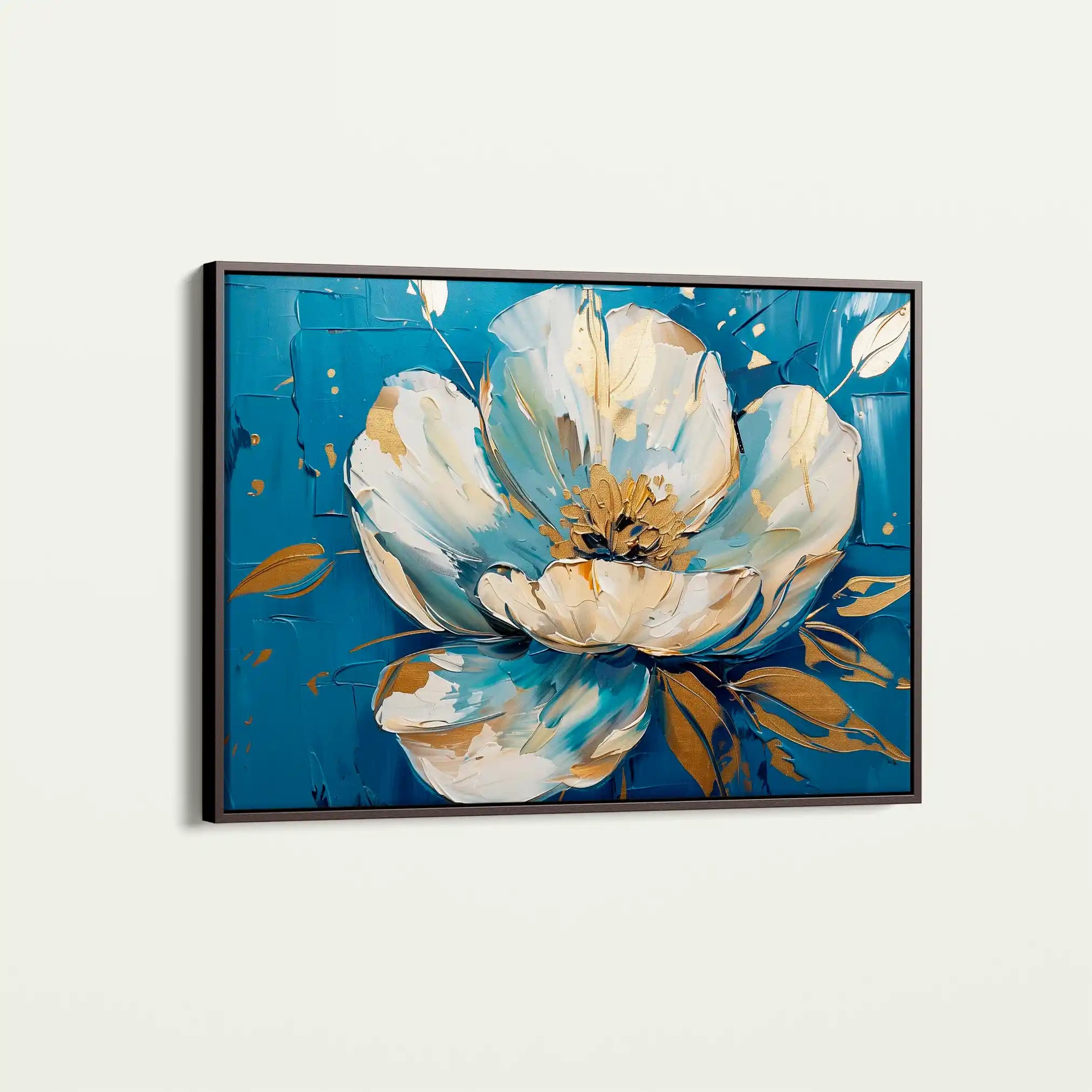 Floral 260 Canvas Art 60 x 40 cm / Black