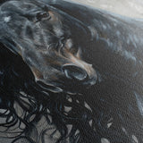 Horses 260 Canvas Art 18" x 24" / 45 x 60 cm / Black