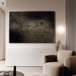 Abstract 261 Canvas Art 18" x 24" / 45 x 60 cm / Black