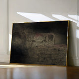 Abstract 261 Canvas Art 18" x 24" / 45 x 60 cm / Black