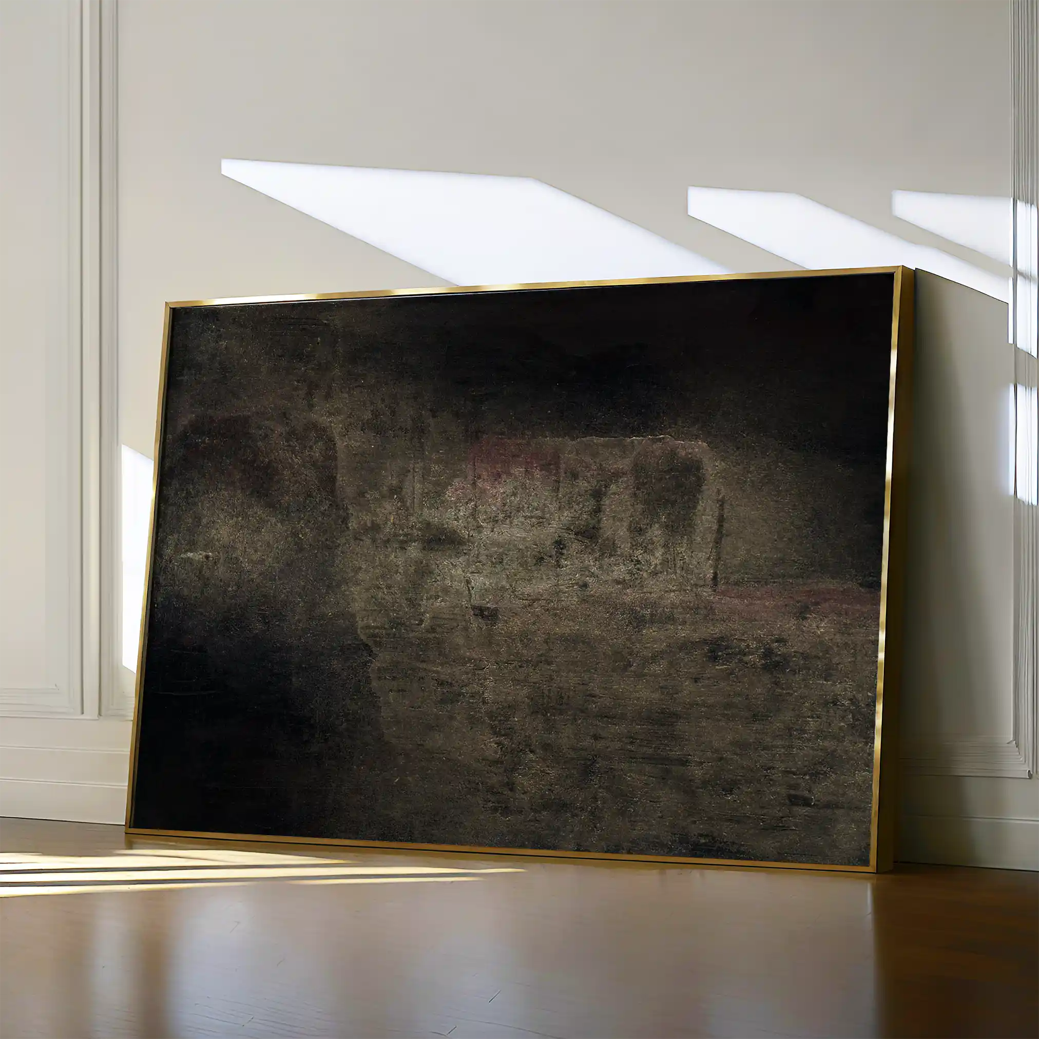 Abstract 261 Canvas Art 18" x 24" / 45 x 60 cm / Black