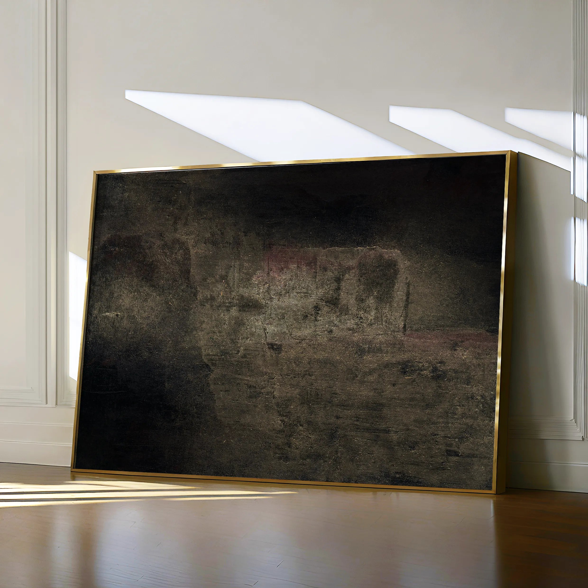 Abstract 261 Canvas Art 18" x 24" / 45 x 60 cm / Black