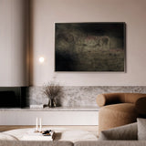 Abstract 261 Canvas Art 18" x 24" / 45 x 60 cm / Black