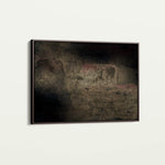 Abstract 261 Canvas Art 18" x 24" / 45 x 60 cm / Black