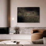 Abstract 261 Canvas Art 60 x 40 cm / Black