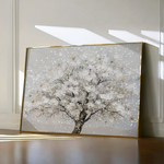 Floral 261 Canvas Art 60 x 40 cm / Black