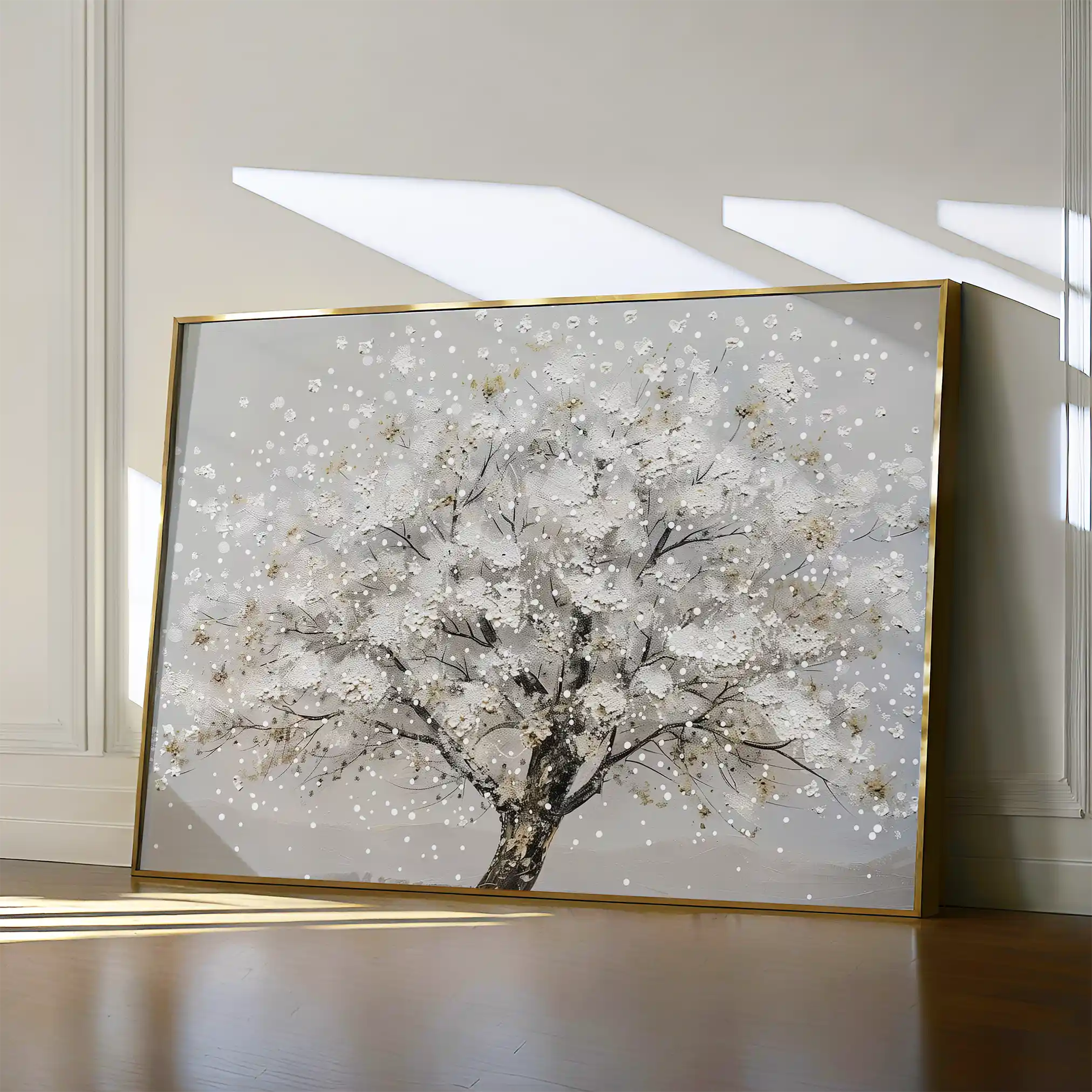Floral 261 Canvas Art 60 x 40 cm / Black