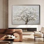Floral 261 Canvas Art 60 x 40 cm / Black
