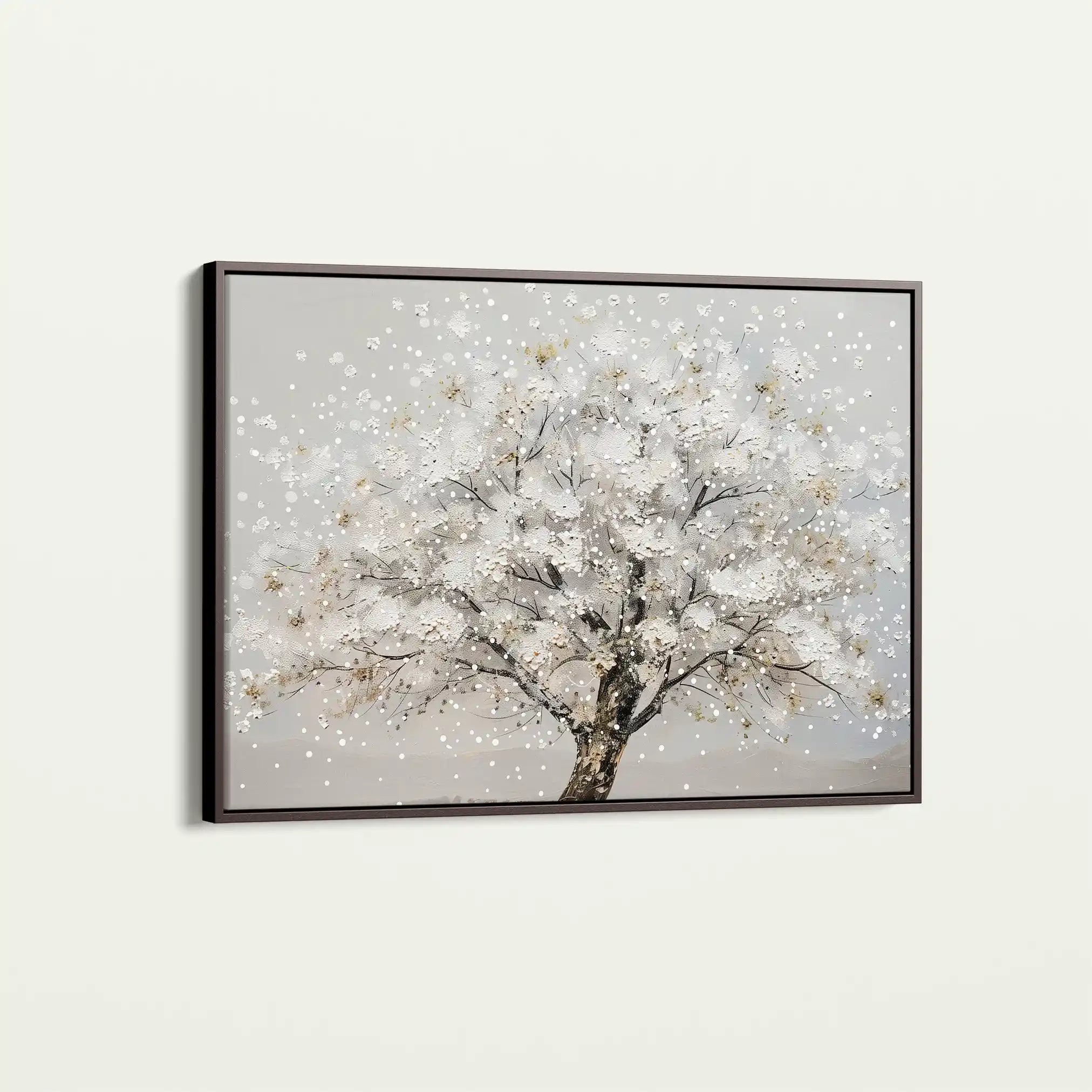 Floral 261 Canvas Art 60 x 40 cm / Black