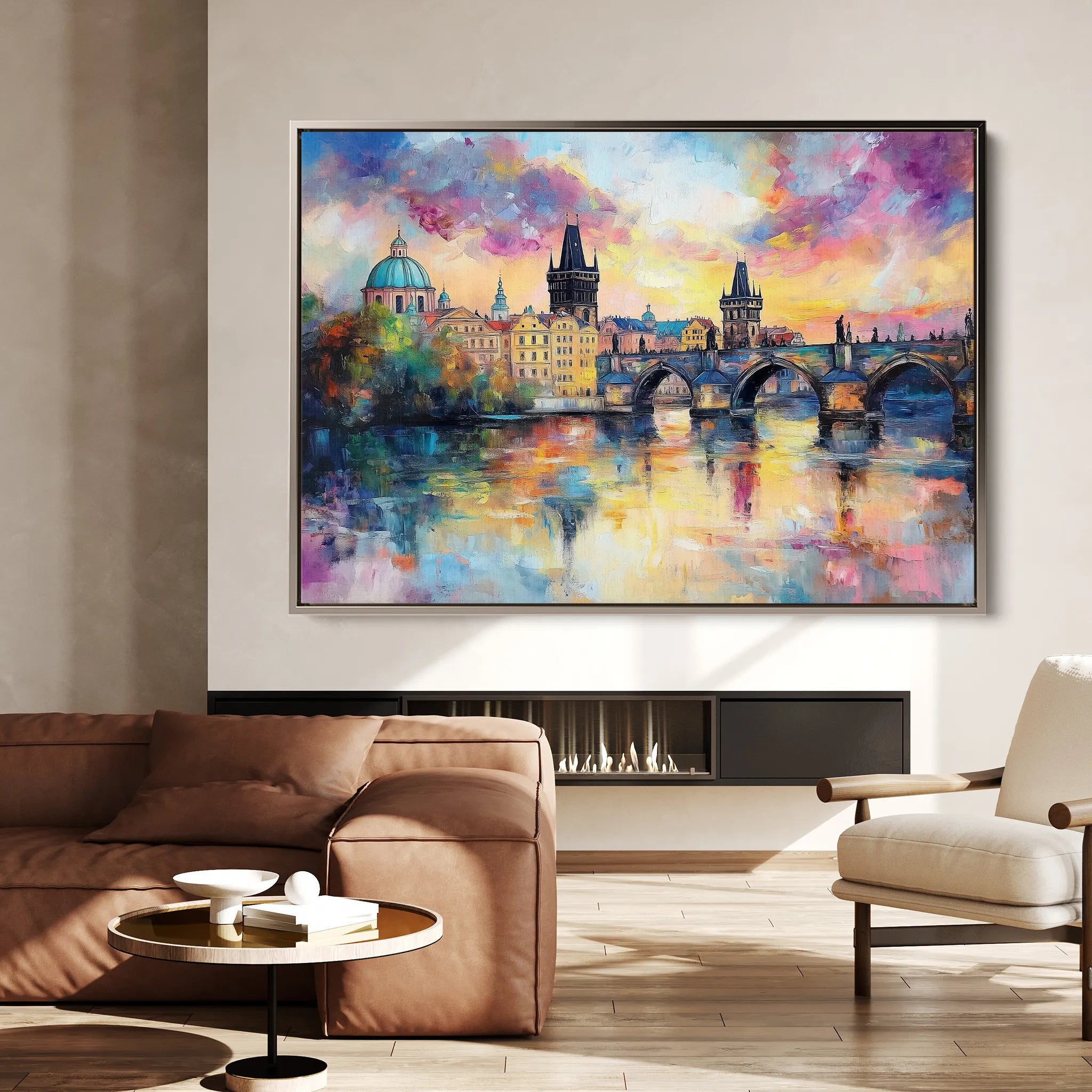 Landscape 261 Canvas Art 18" x 24" / 45 x 60 cm / Black