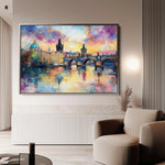 Landscape 261 Canvas Art 60 x 40 cm / Black