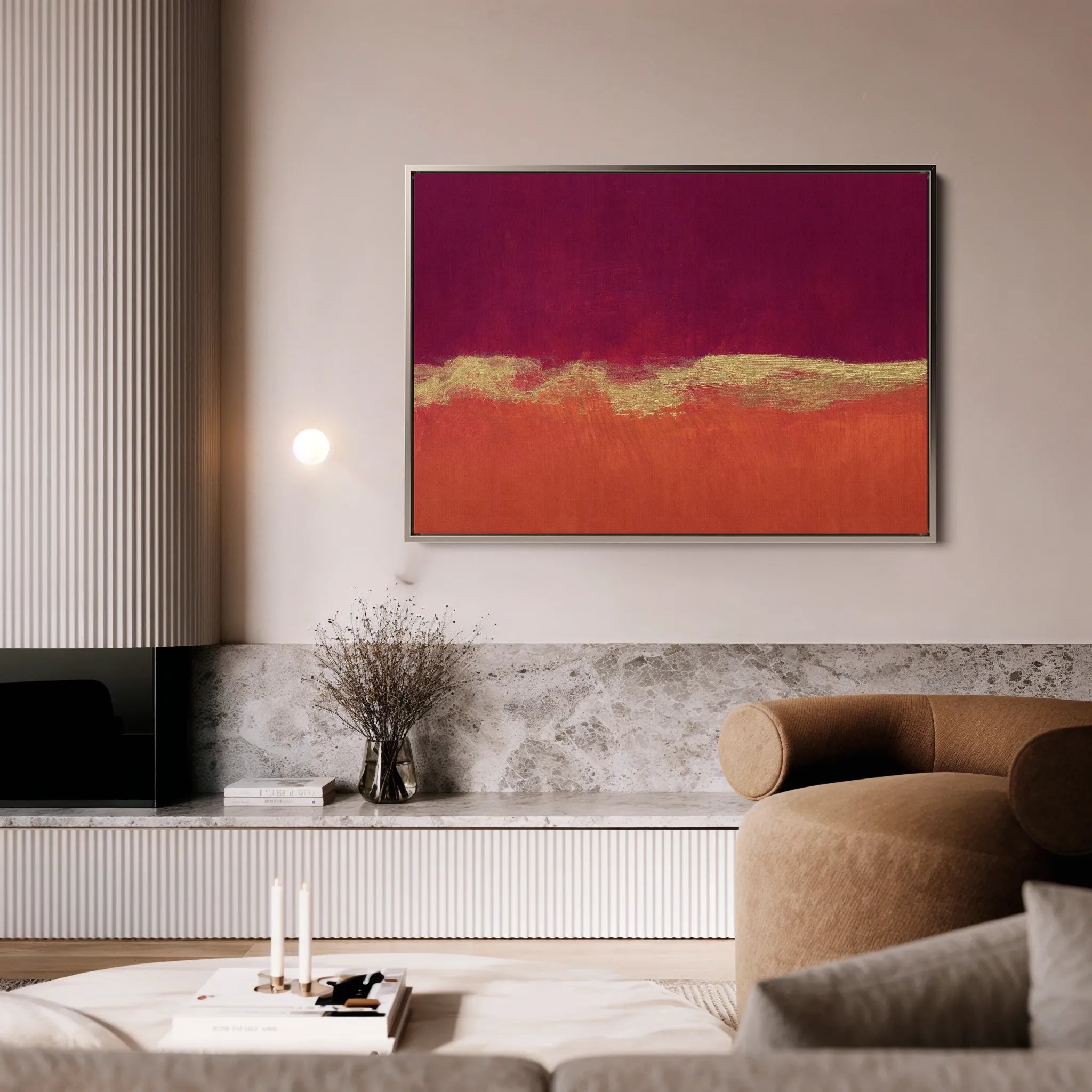 Abstract 262 Canvas Art 18" x 24" / 45 x 60 cm / Black