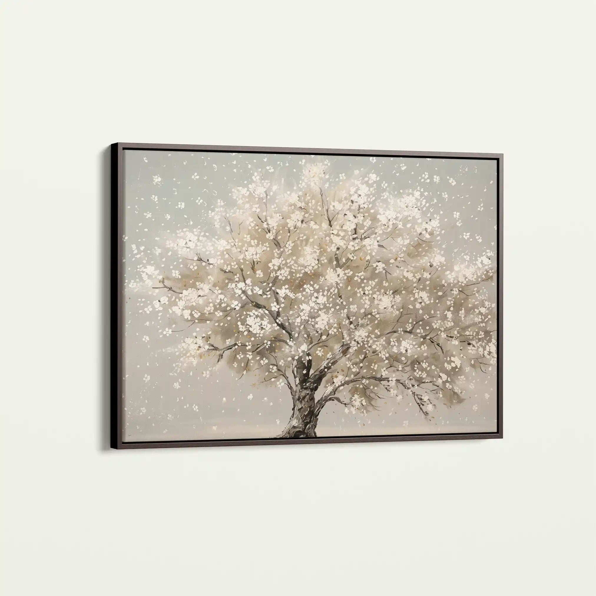 Floral 262 Canvas Art 60 x 40 cm / Black