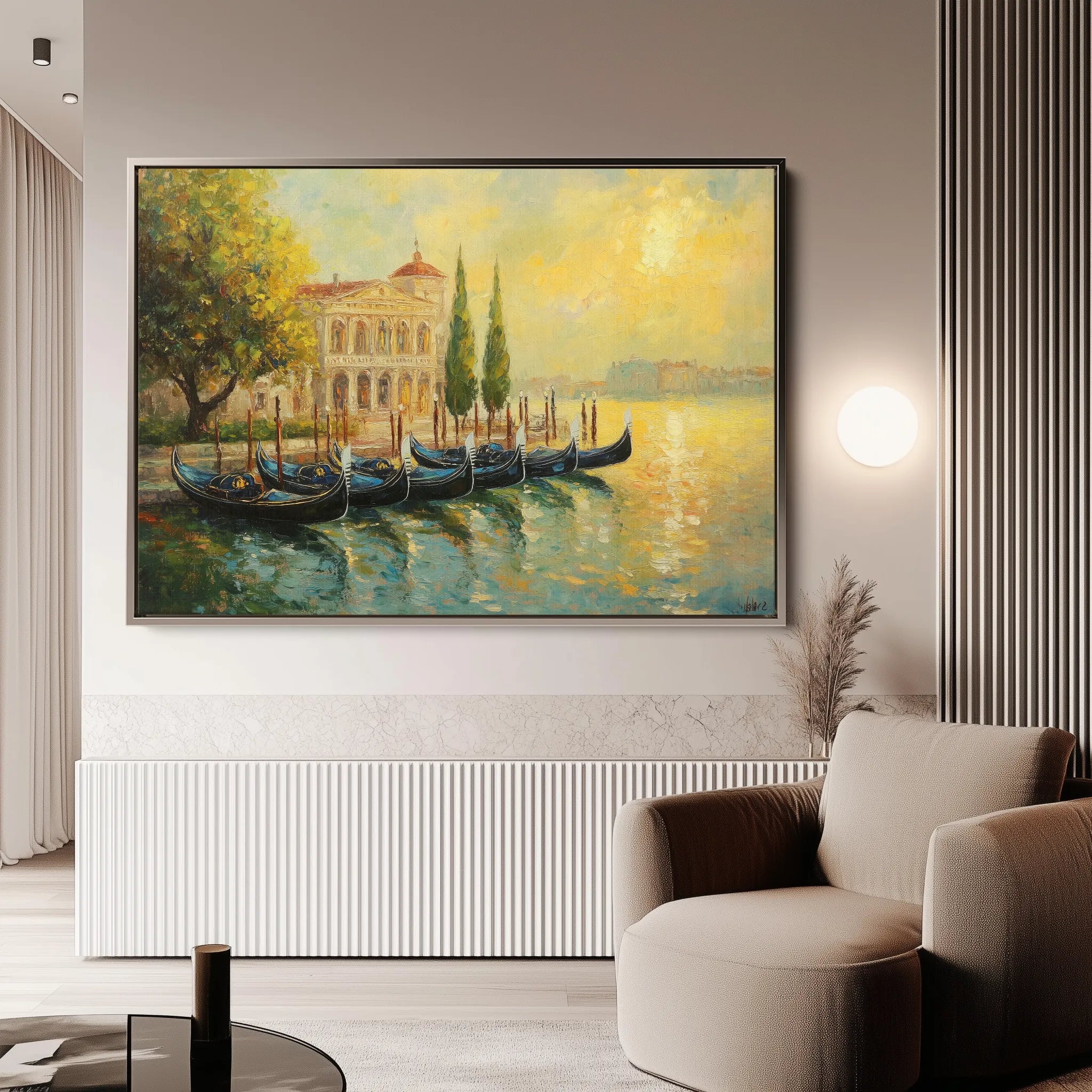 Landscape 262 Canvas Art 18" x 24" / 45 x 60 cm / Black