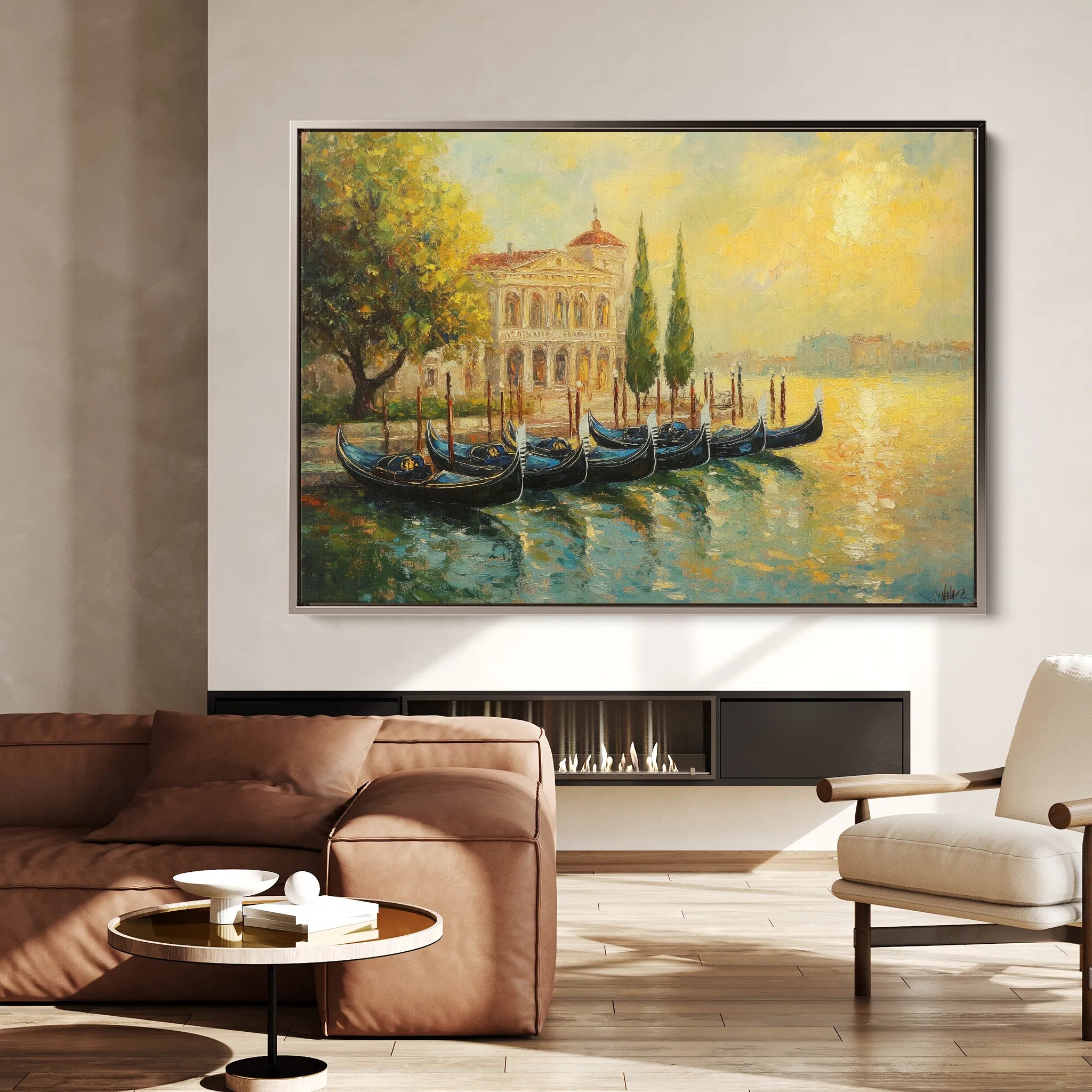 Landscape 262 Canvas Art 18" x 24" / 45 x 60 cm / Black