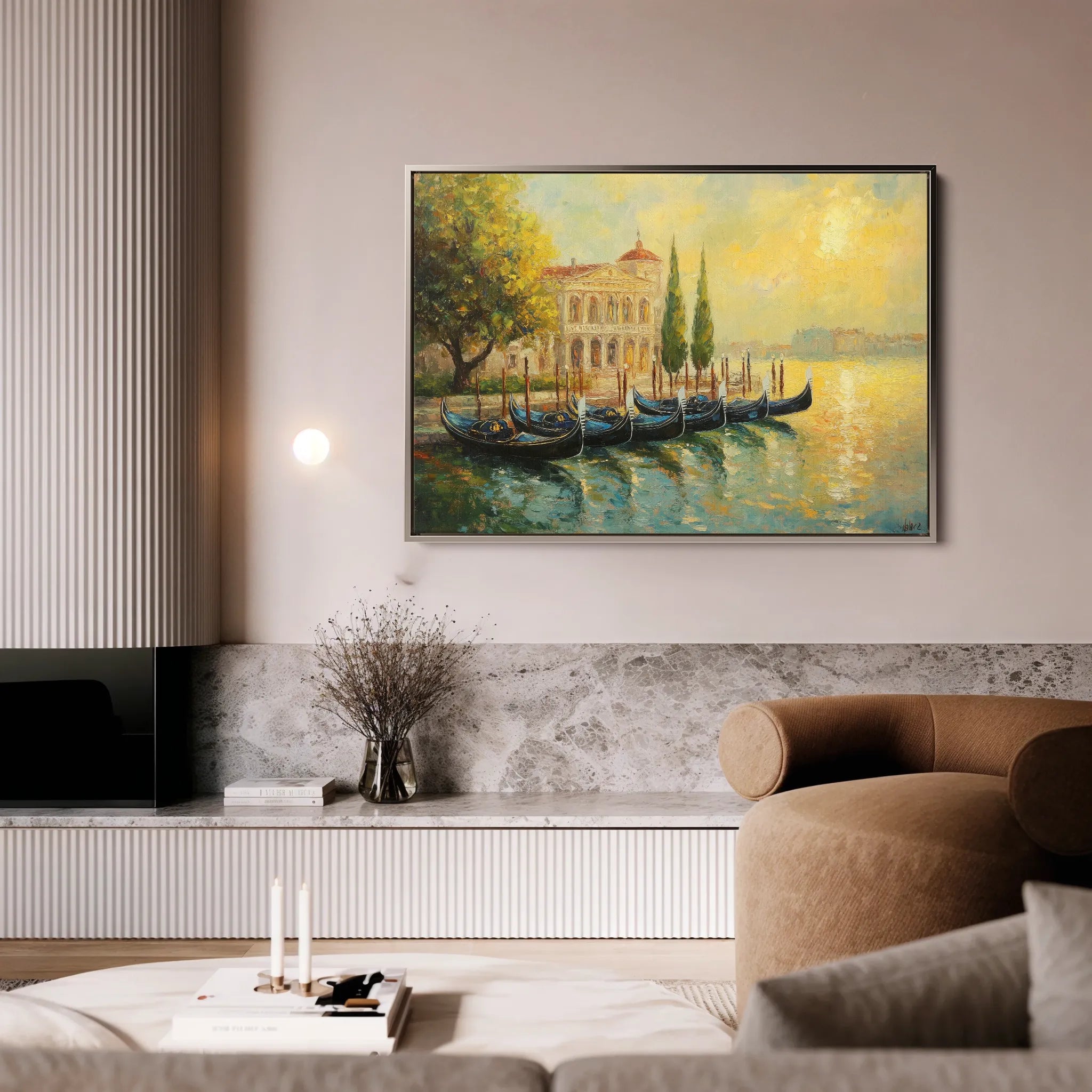 Landscape 262 Canvas Art 18" x 24" / 45 x 60 cm / Black
