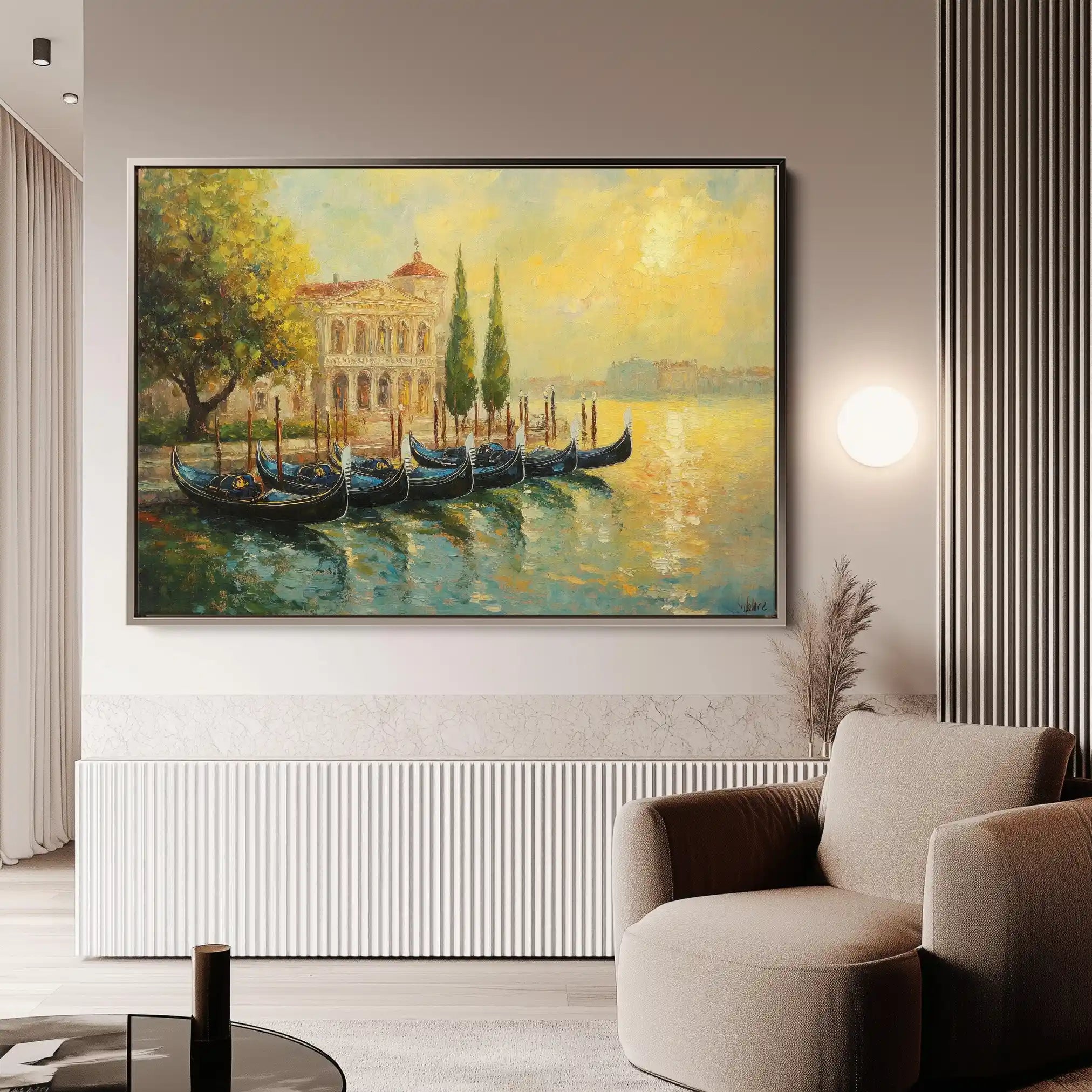 Landscape 262 Canvas Art 60 x 40 cm / Black