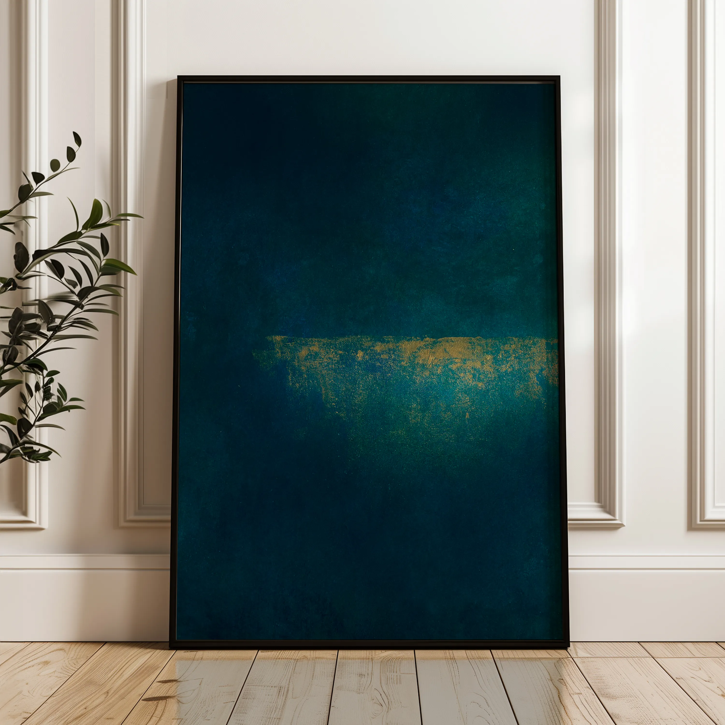 Abstract 263 Canvas Art 18" x 24" / 45 x 60 cm / Black