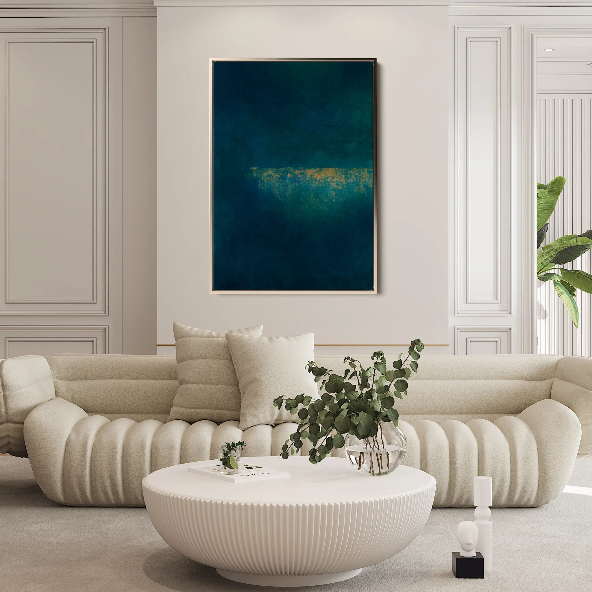 Abstract 263 Canvas Art 18" x 24" / 45 x 60 cm / Black