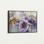 Floral 263 Canvas Art 60 x 40 cm / Black