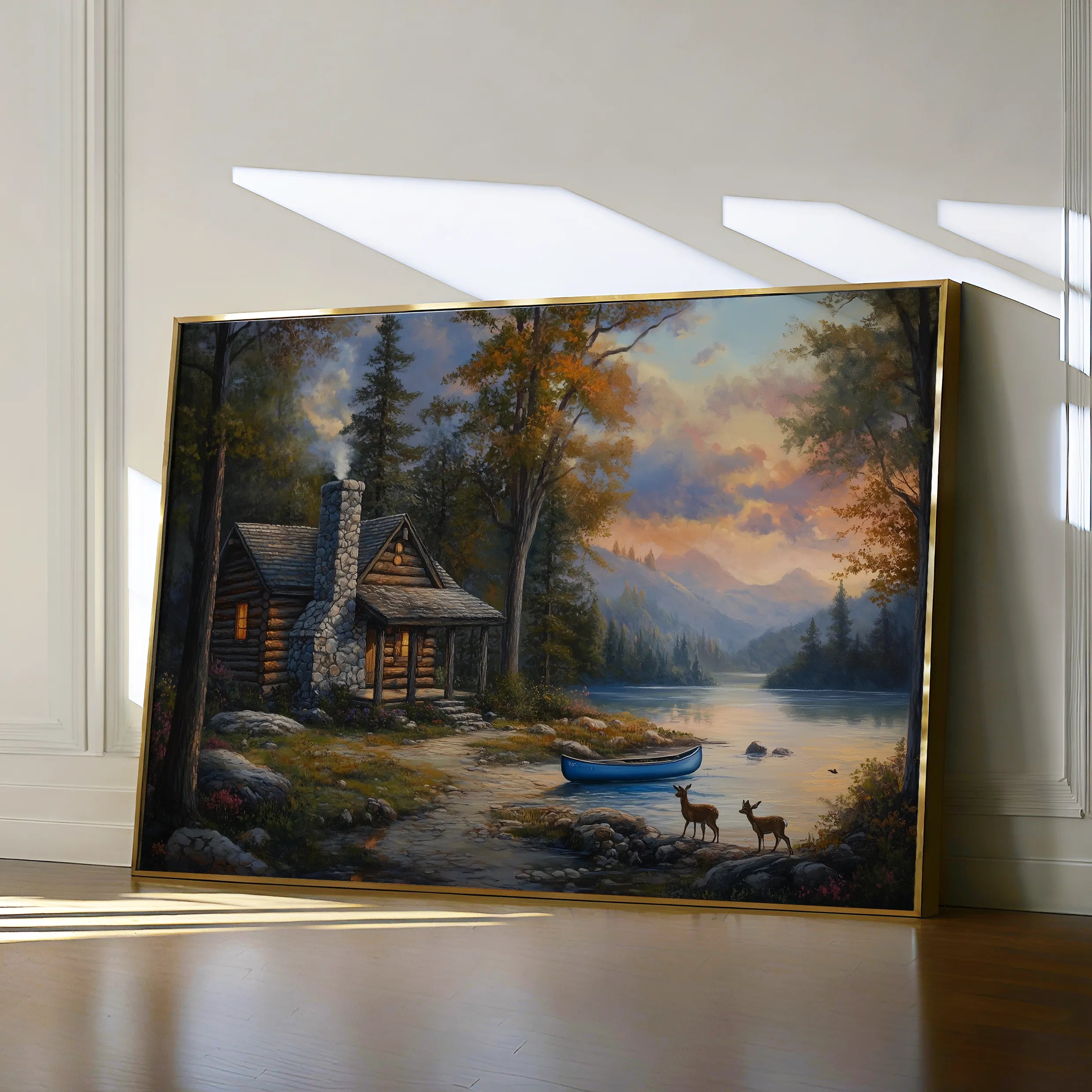 Landscape 263 Canvas Art 18" x 24" / 45 x 60 cm / Black