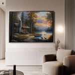 Landscape 263 Canvas Art 18" x 24" / 45 x 60 cm / Black