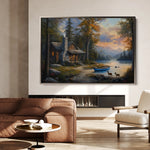 Landscape 263 Canvas Art 18" x 24" / 45 x 60 cm / Black