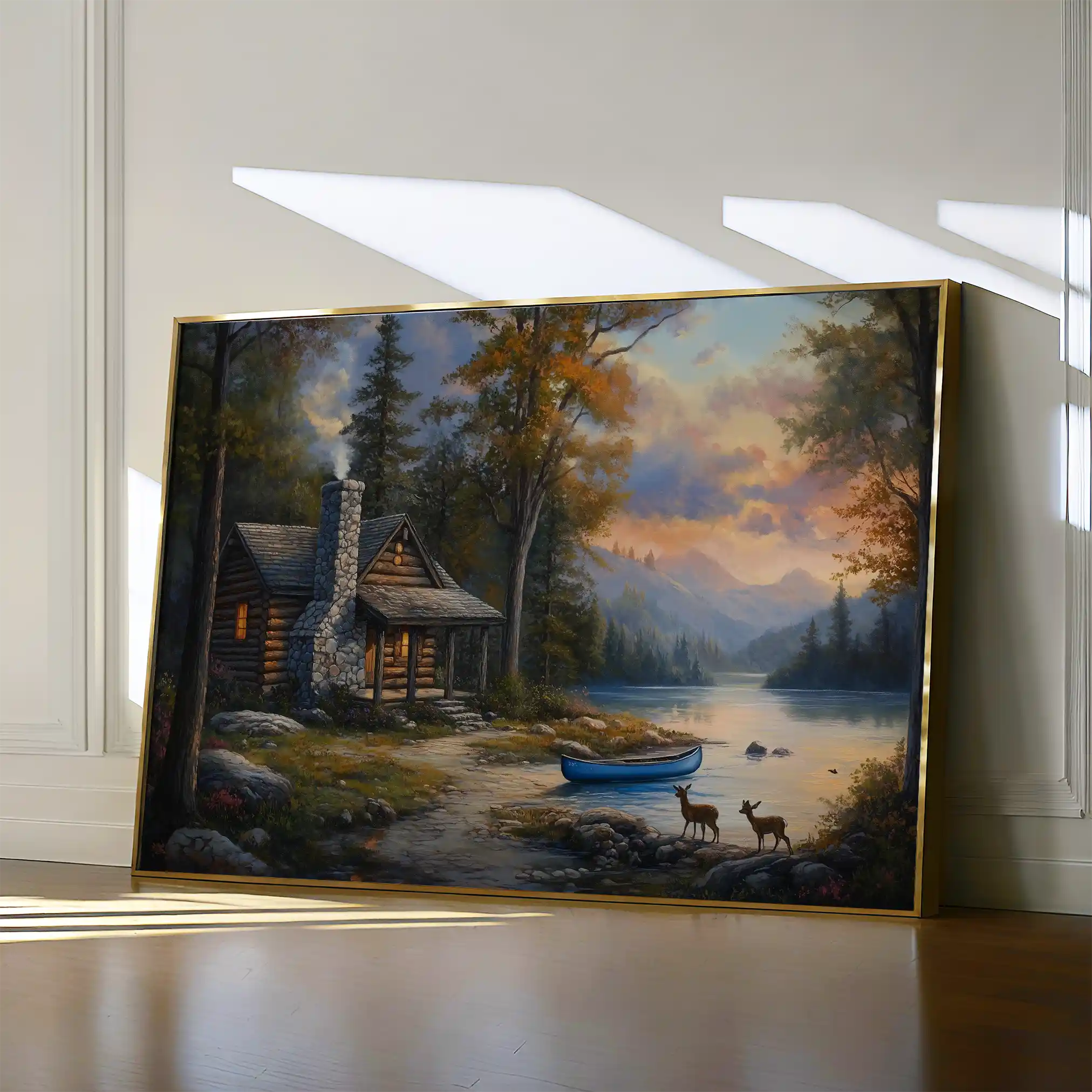 Landscape 263 Canvas Art 60 x 40 cm / Black