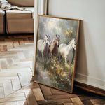Horses 264 Canvas Art 18" x 24" / 45 x 60 cm / Black