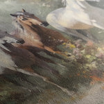 Horses 264 Canvas Art 18" x 24" / 45 x 60 cm / Black