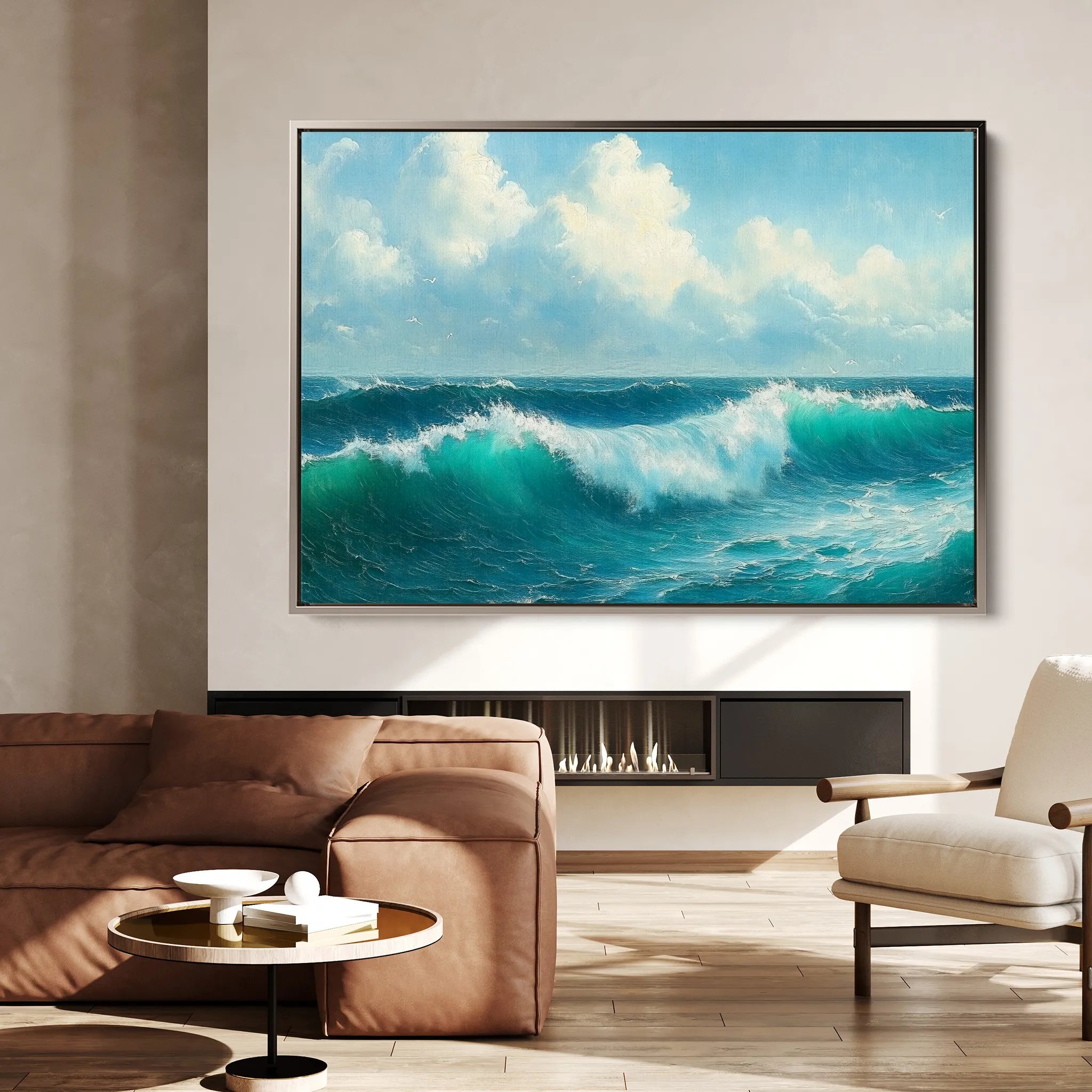 Landscape 264 Canvas Art 18" x 24" / 45 x 60 cm / Black