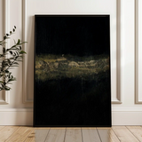 Abstract 265 Canvas Art 18" x 24" / 45 x 60 cm / Black