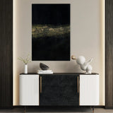 Abstract 265 Canvas Art 18" x 24" / 45 x 60 cm / Black
