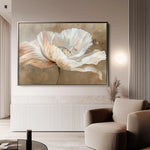 Floral 265 Canvas Art 60 x 40 cm / Black