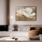 Floral 265 Canvas Art 60 x 40 cm / Black