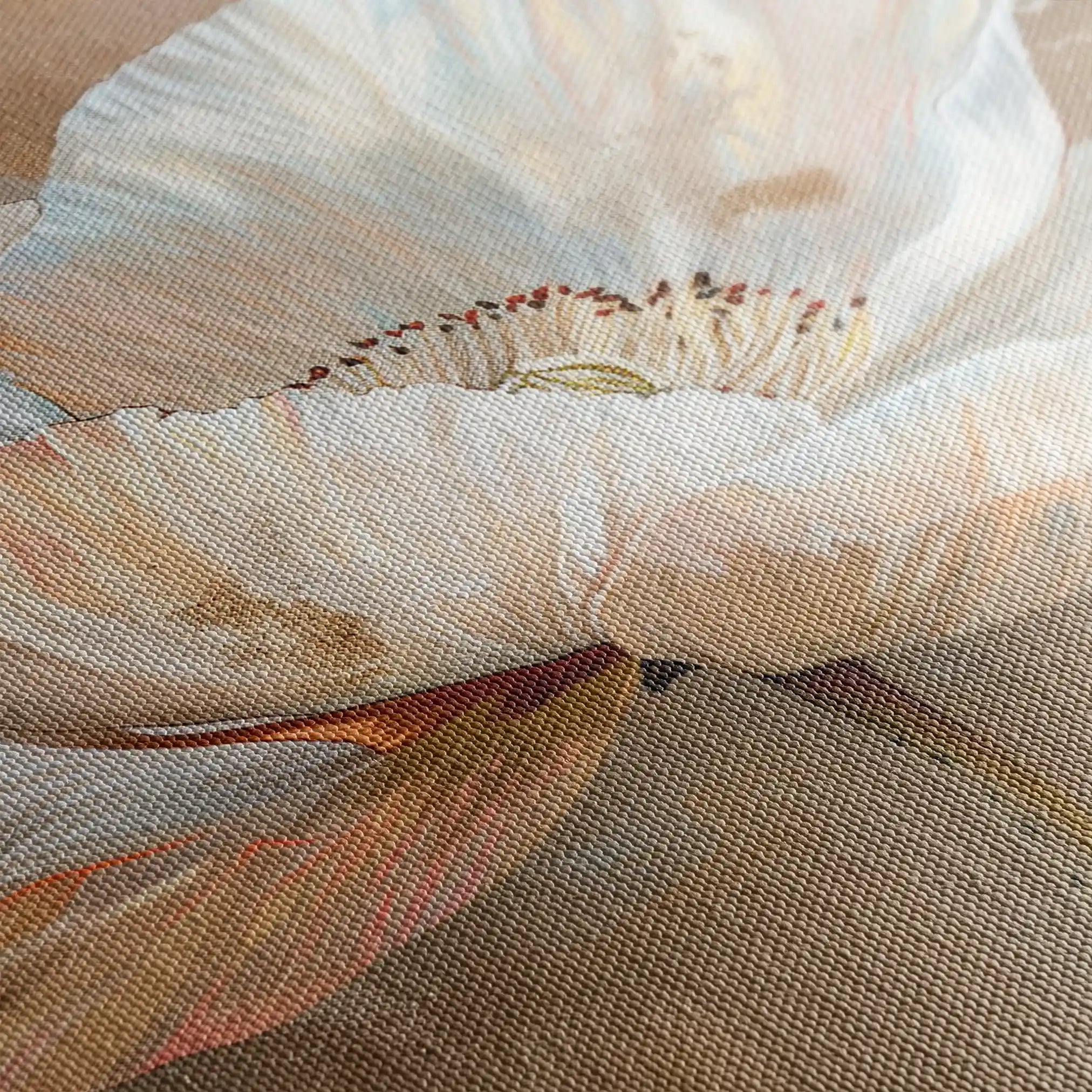 Floral 265 Canvas Art 60 x 40 cm / Black