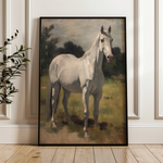 Horses 265 Canvas Art 18" x 24" / 45 x 60 cm / Black