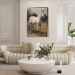 Horses 265 Canvas Art 18" x 24" / 45 x 60 cm / Black