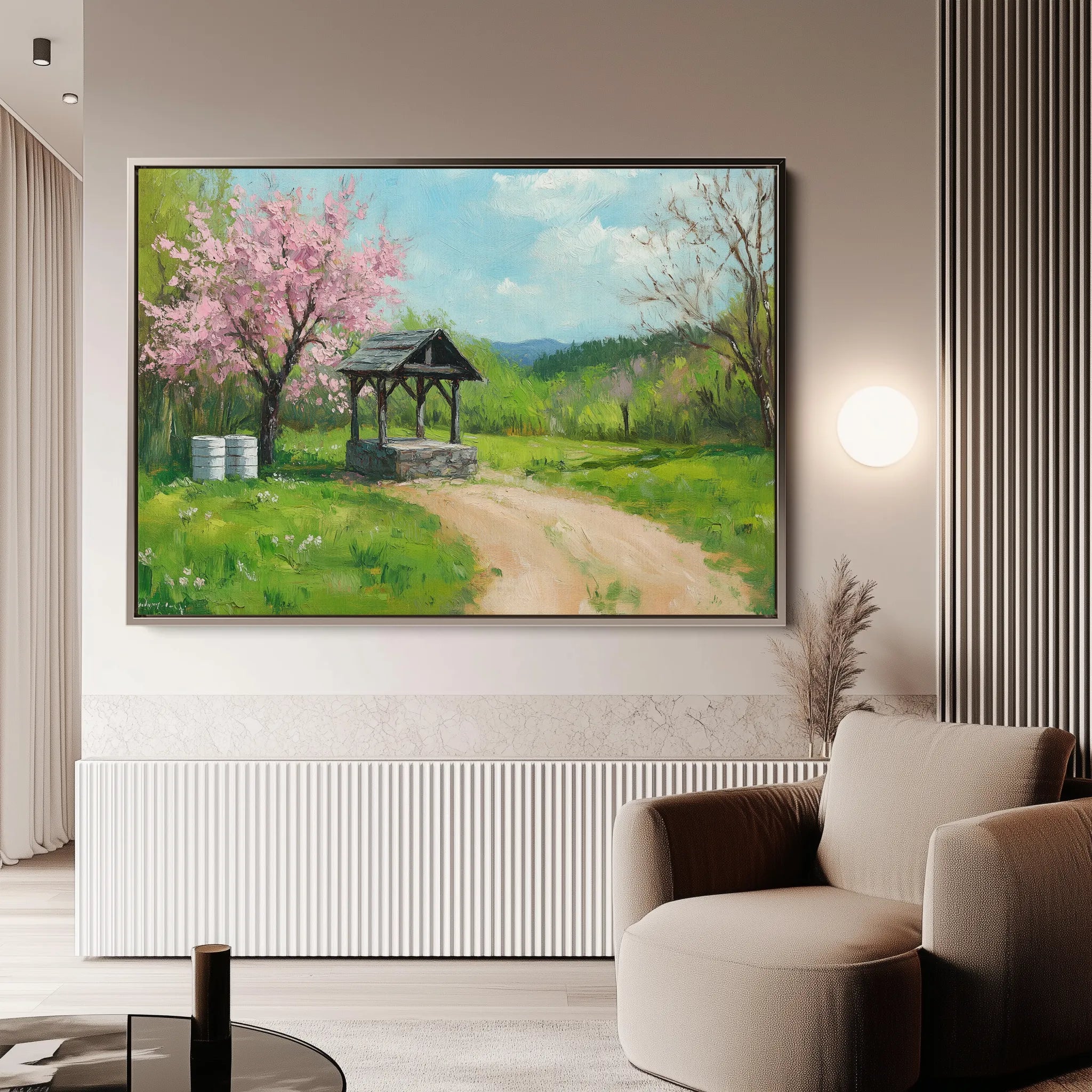 Landscape 265 Canvas Art 18" x 24" / 45 x 60 cm / Black
