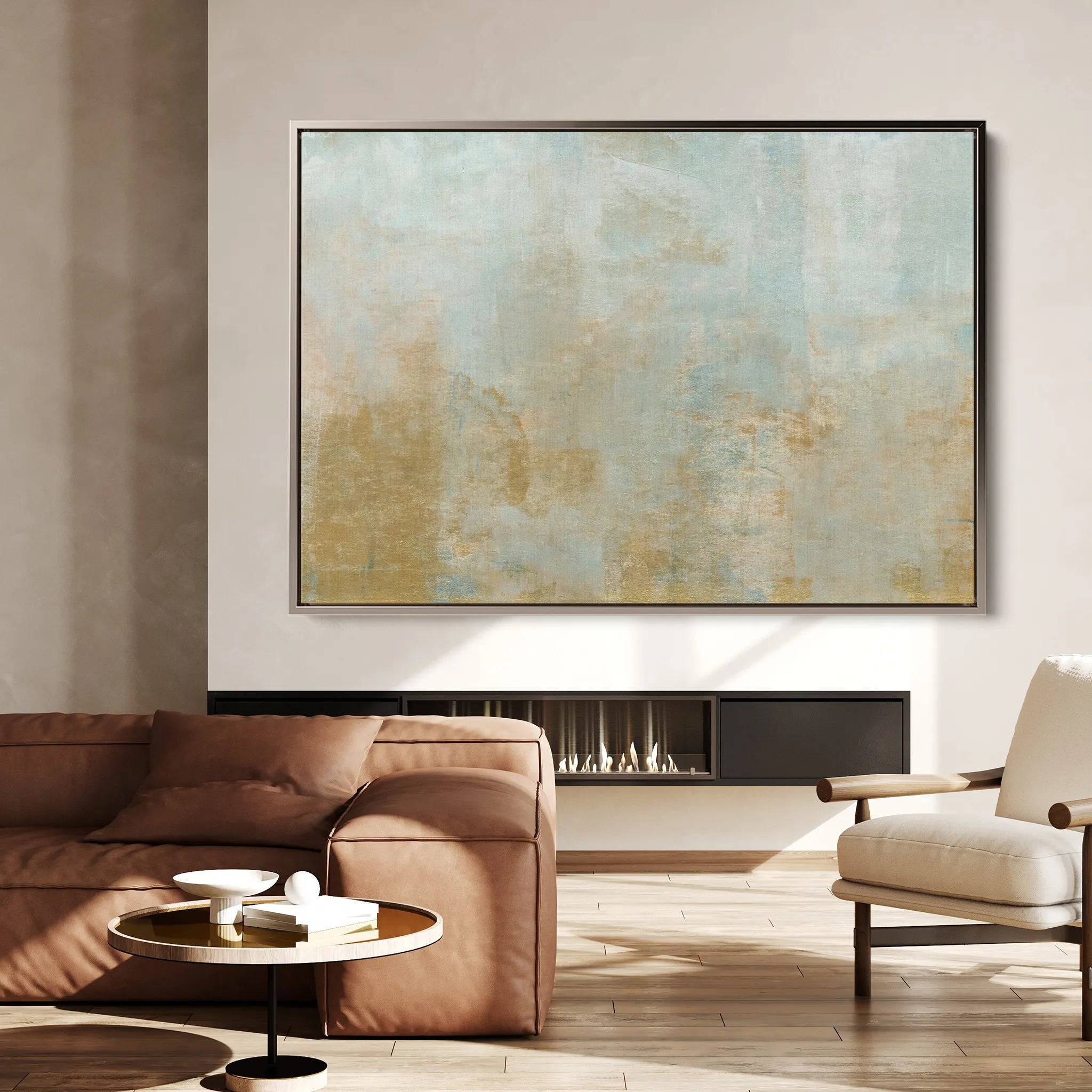 Abstract 266 Canvas Art 18" x 24" / 45 x 60 cm / Black
