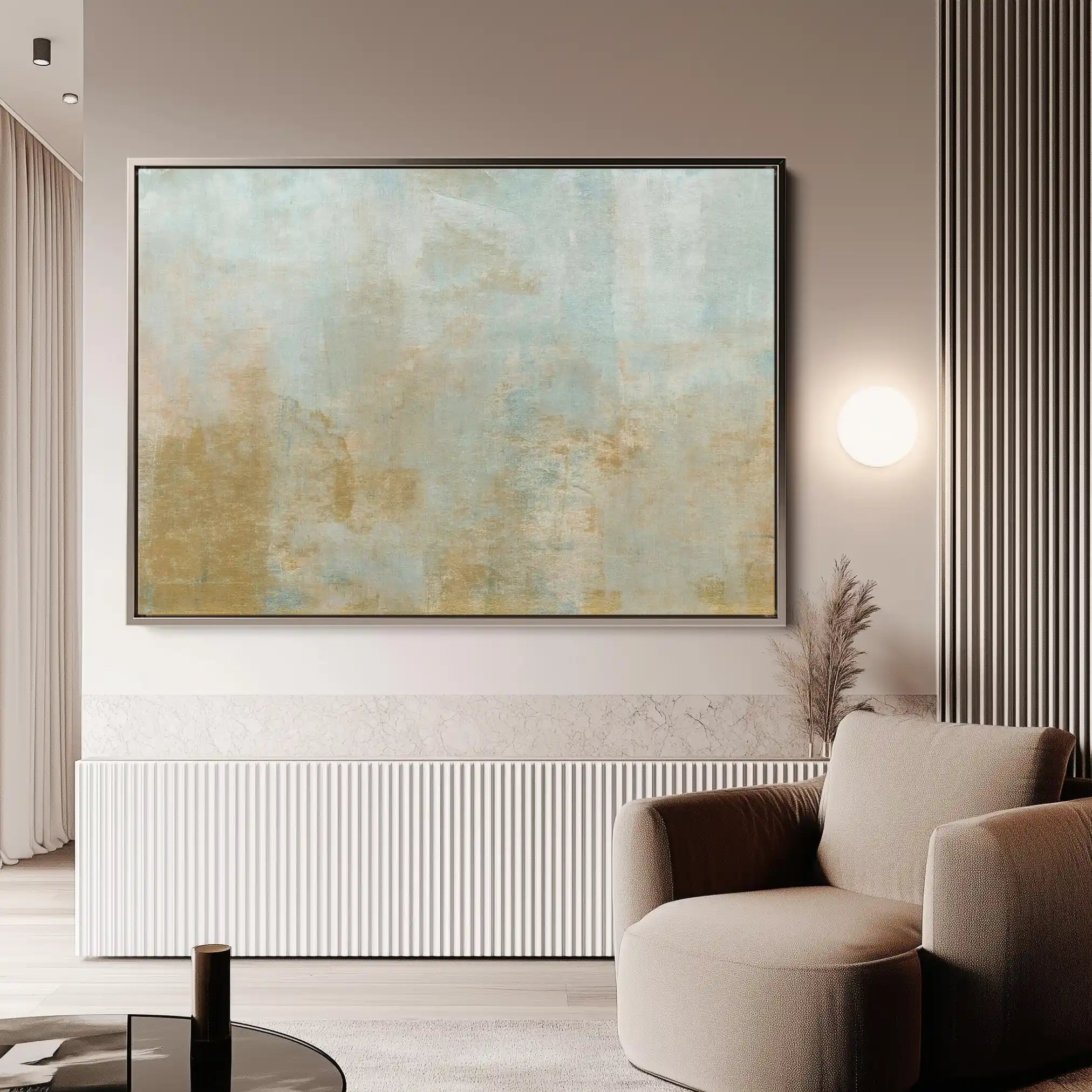 Abstract 266 Canvas Art 18" x 24" / 45 x 60 cm / Black