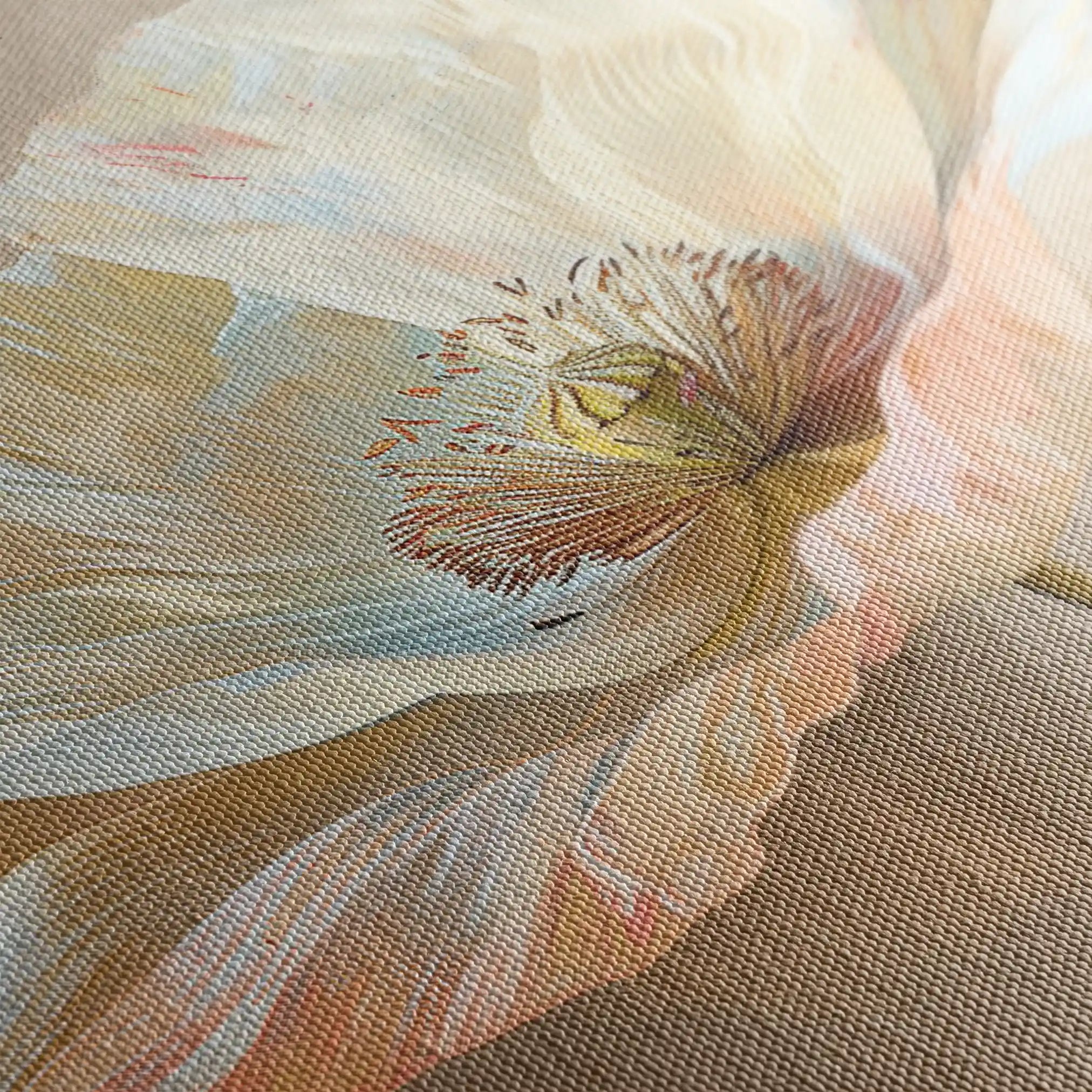 Floral 266 Canvas Art 60 x 40 cm / Black